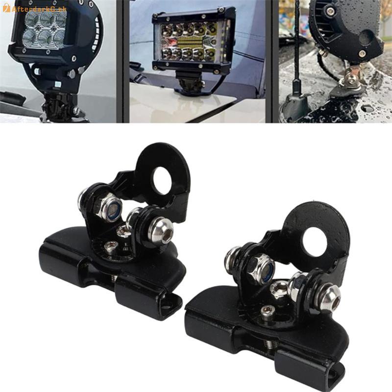 AT 2 ชิ้นรถ Auto Hood ไฟ LED ทํางาน Mount Bracket ผู้ถือ A-Pillar SUV ฝาครอบ Light ติดตั้ง Clamp Universal A