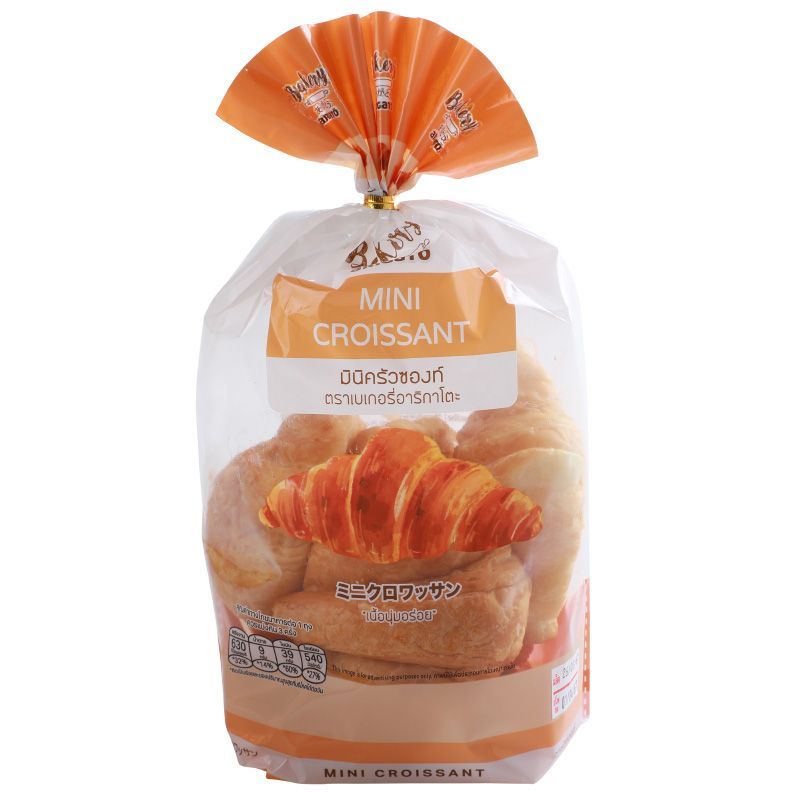 เบเกอรี่อาริกาโตะมินิครัวซองท์ 6ชิ้น 135กรัม Bakery Arigato Mini Croissant 6pcs. 135g. [หมายเลขบาร์โค้ด 8853474083879]