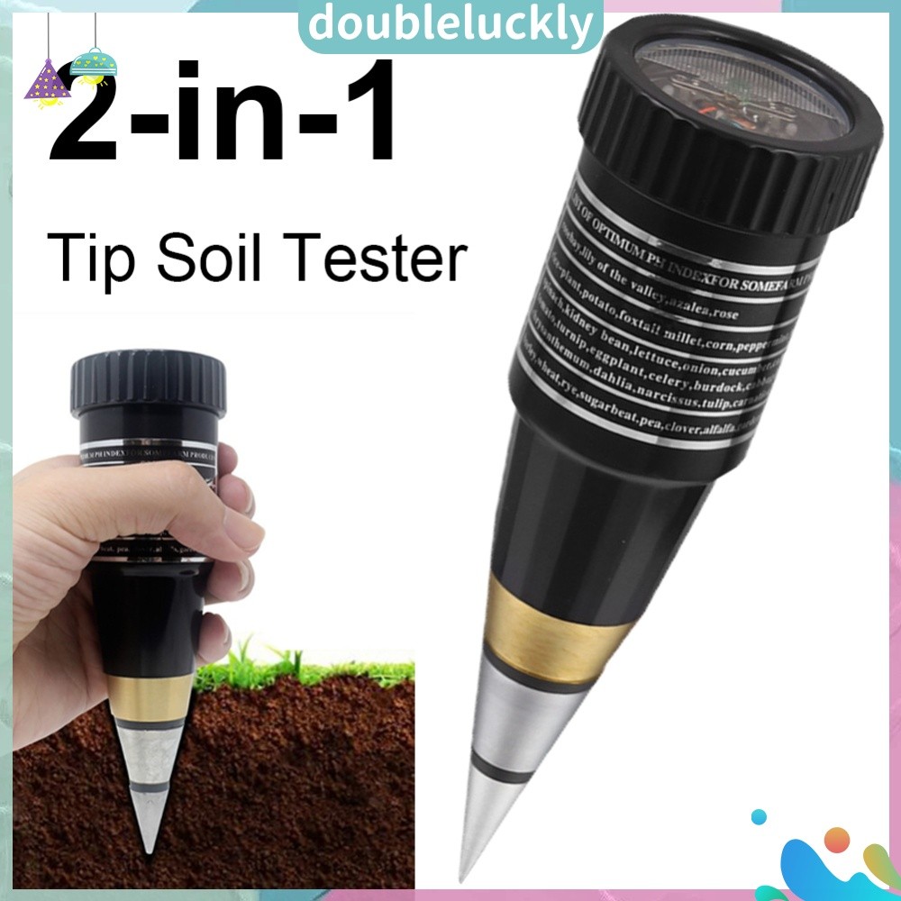 ✿ดล1♣  Professional Soil PH Meter Tester Portable PH Moisture Tester for Gardens Farms