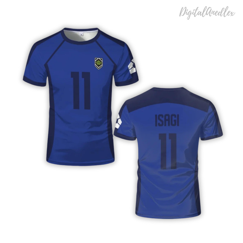 Tshirt เสื้อลาย Blue Lock แบบ 3 มิติ - เสื้อคอสเพลย์ Blue Lock (ทีมญี่ปุ่น) แบบสั่งทำพิเศษ – เสื้อฟุ