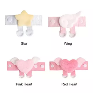 UAENAUQP Extension Buckle D-Type,Multicolor Star Heart Wing Display Buckle,Creative Plush Pendant Display Accessories Bag Decorative Buckle Bag