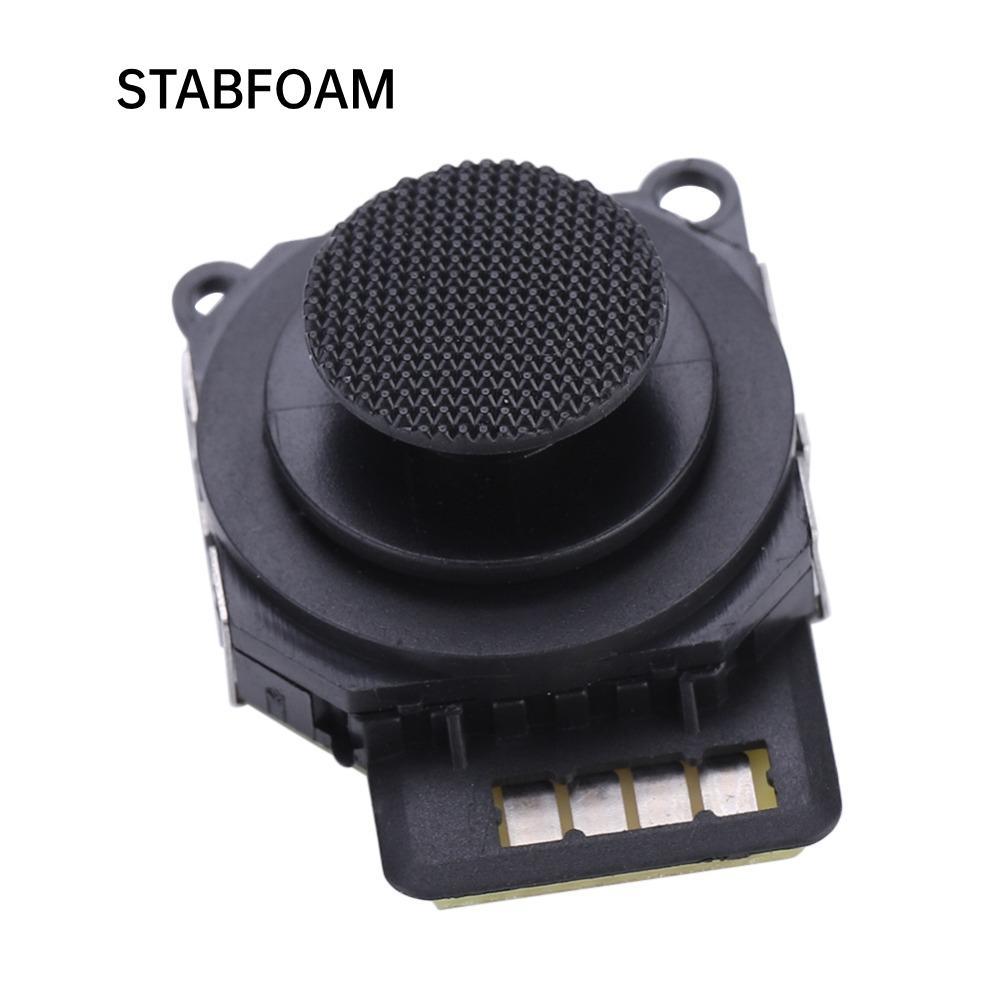 เปลี่ยนจอยสติ๊ก STABFOAM 2 ชิ้น, แท่งอะนาล็อกแม่นยําสีดํา, ทนทานสําหรับการควบคุมปุ่ม PSP 2000 สําหรั