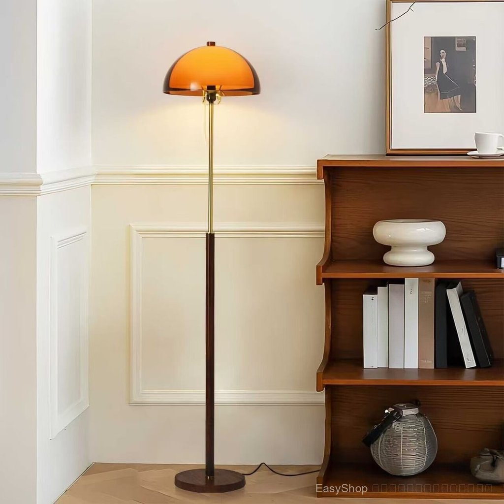 French vintage-style table lamp, sunset lamp, bedroom bedside mushroom lamp, living room sofa side a