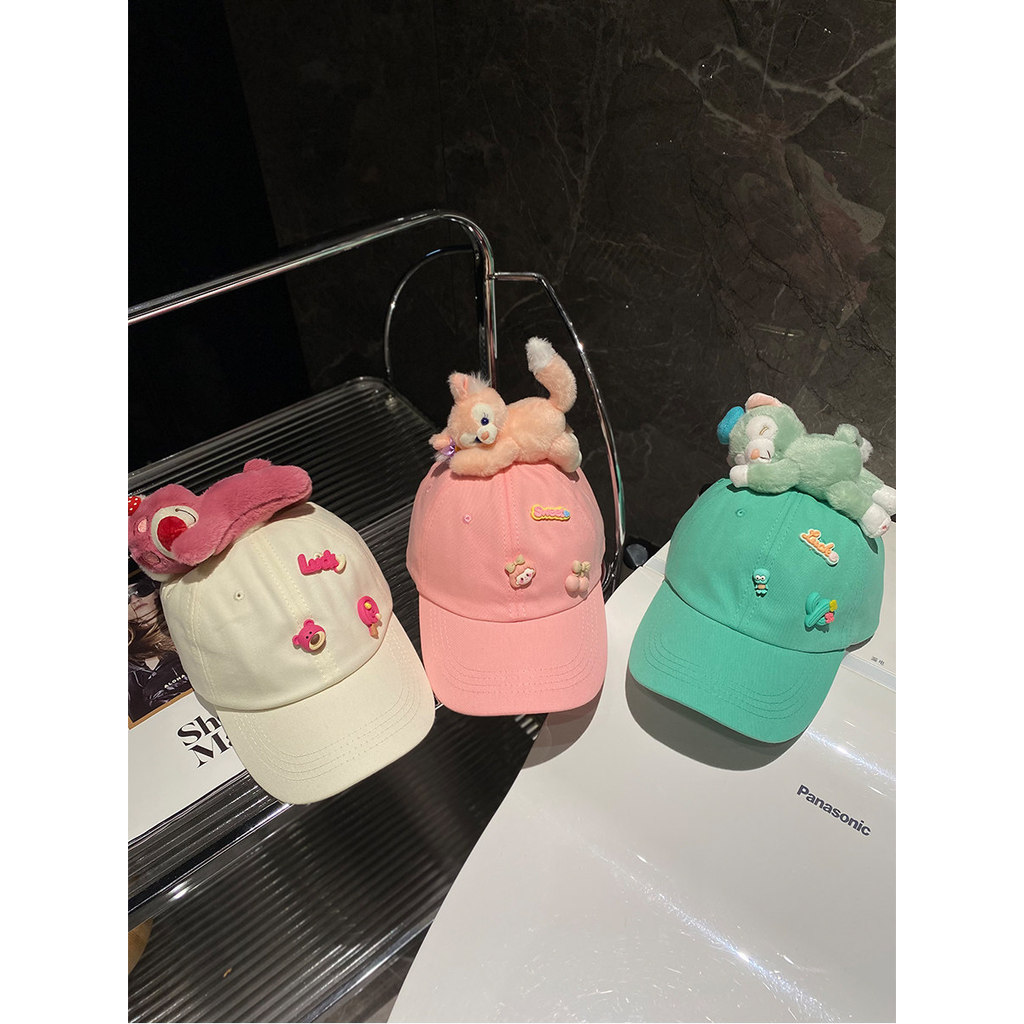 Big Bad Wolf Designer สไตล์ Lena Bell Designer Lena Bell ดึงสไตล์เกาหลีรุ่นเบสบอลหมวก Big Bad Wolf D
