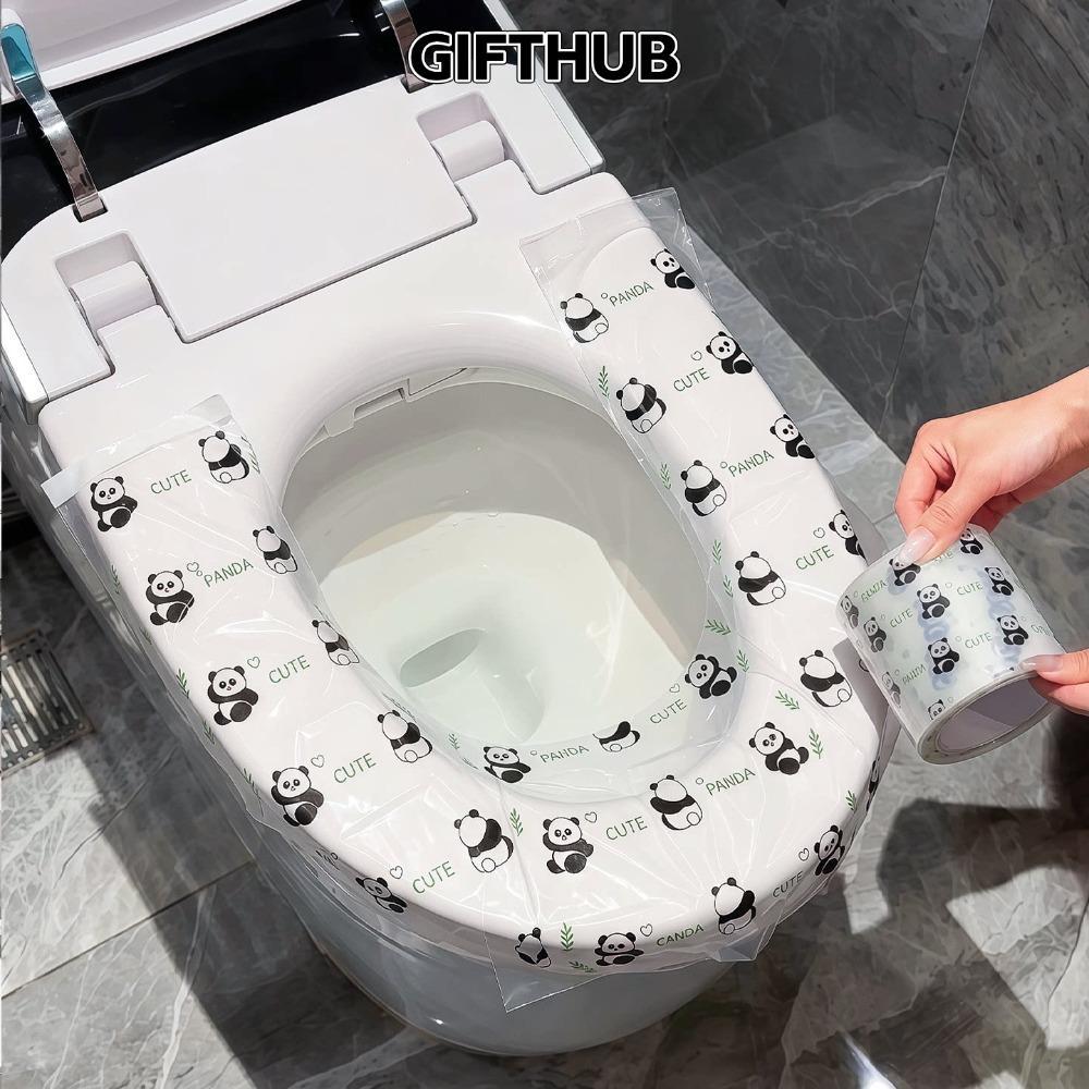 GIFTHUB Barrier Film Tape, Panda Pattern Anti-Fouling Isolation Membrane, Protective Wrap Protective