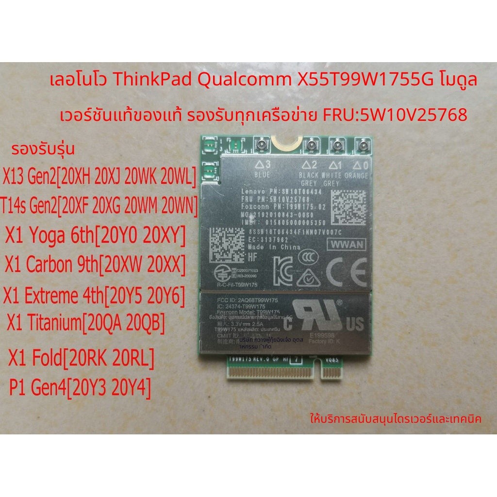 ThinkPad X1Carbon 9th X1yoga 6th 5G Module T99W175 5W10V25768