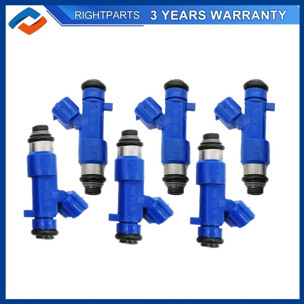 6PCS 16600-JF00A หัวฉีดน้ํามันเชื้อเพลิงสําหรับ 2009-2017 Nissan GT-R 550cc G37 350Z 370Z 16600JF00A
