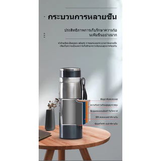 แก้วเก็บความร้อนสแตนเลส 316 ความจุขนาดใหญ่ เหมาะสำหรับธุรกิจ กีฬา ใช้ในรถยนต์ หรือกลางแจ้ง พกพาสะดวก