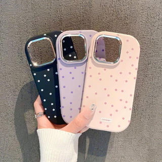 เคสโทรศัพท์ลายดอกไม้ขนาดเล็ก กรอบชุบด้วยไฟฟ้า ไอโฟน11 For iPhone12 13 14 15Pro MAX X XS XR XS 7 8Plus SE2020