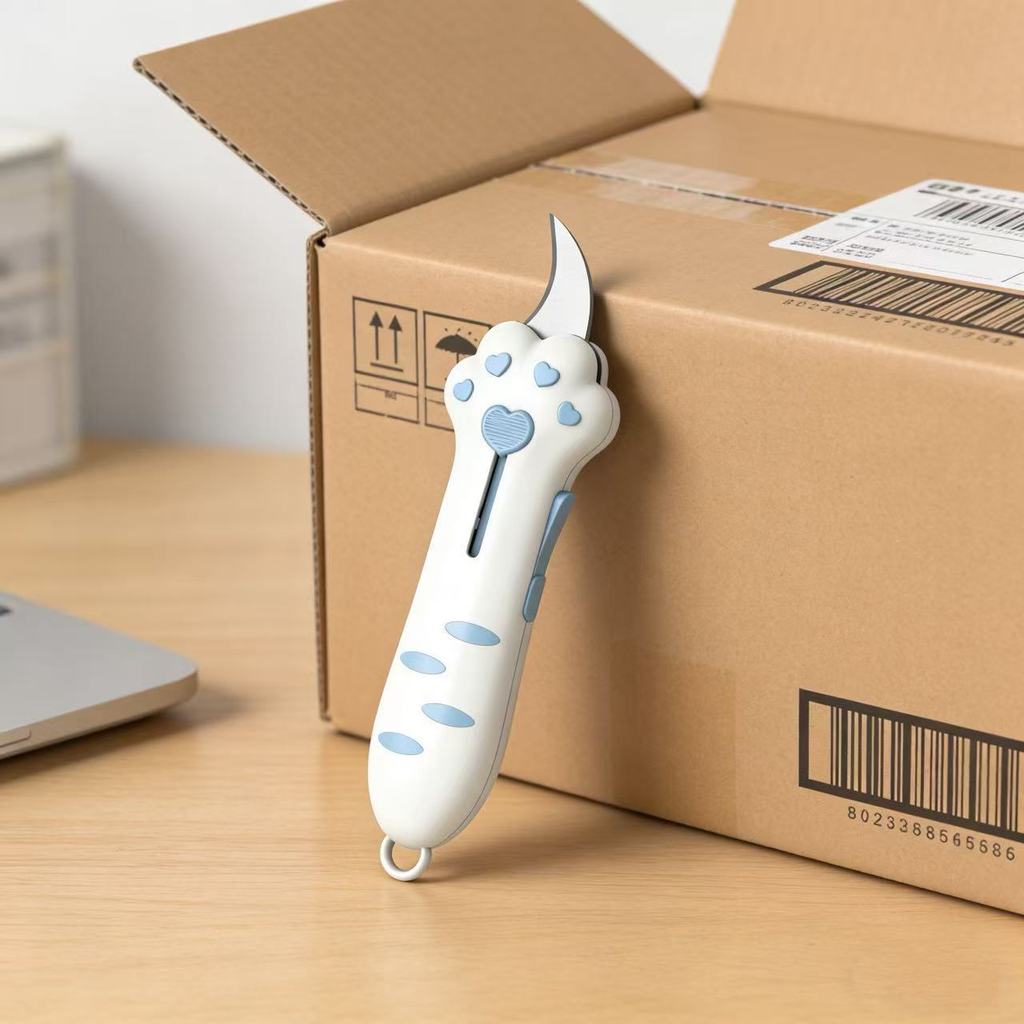 น่ารัก Cat Claw Removal Express อุปกรณ์ Mini แบบพกพาแพคเกจ Unboxing เครื่องมือในครัวเรือนสะดวกแกะอุปกรณ์