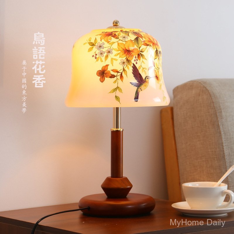 Bedside lamp, table lamp, night light, Chinese-style creative bedroom table lamp, Song Dynasty high-