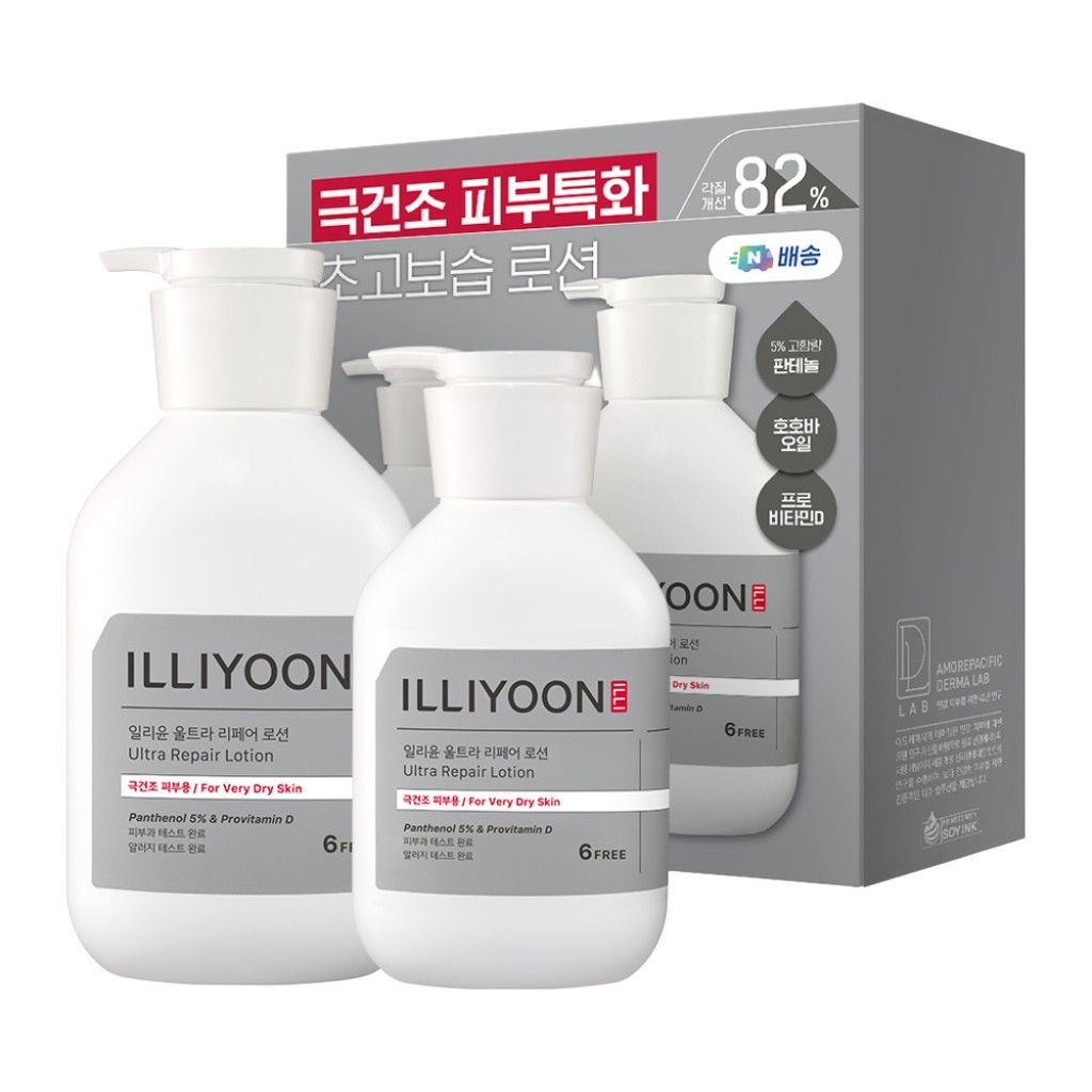 [illyoon] Ultra Repair Lotion, 528ml + 350ml, ชุด 2 / Korean Ultra Repair Lotion / Deep Moisture by 