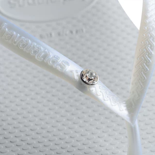 HAVAIANAS รองเท้าแตะ Slim Crystal SW II Flip Flop WHITE 41456510001F_C4WTXX