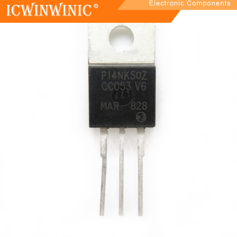 5 ชิ้น STP14NK50Z P14NK50Z TO-220 ส่วนประกอบอิเล็กทรอนิกส์