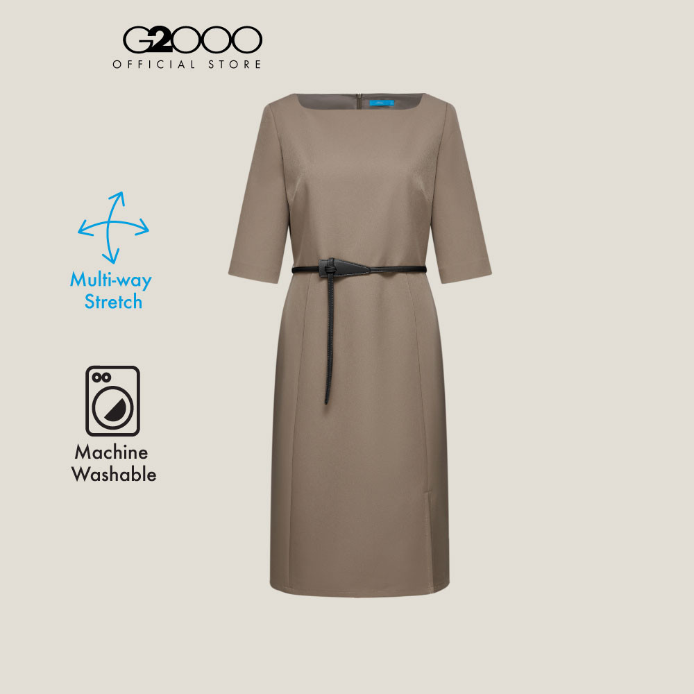 G2000 เดรสสำหรับผู้หญิง Fitted Shape รุ่น 5123107565 BROWN