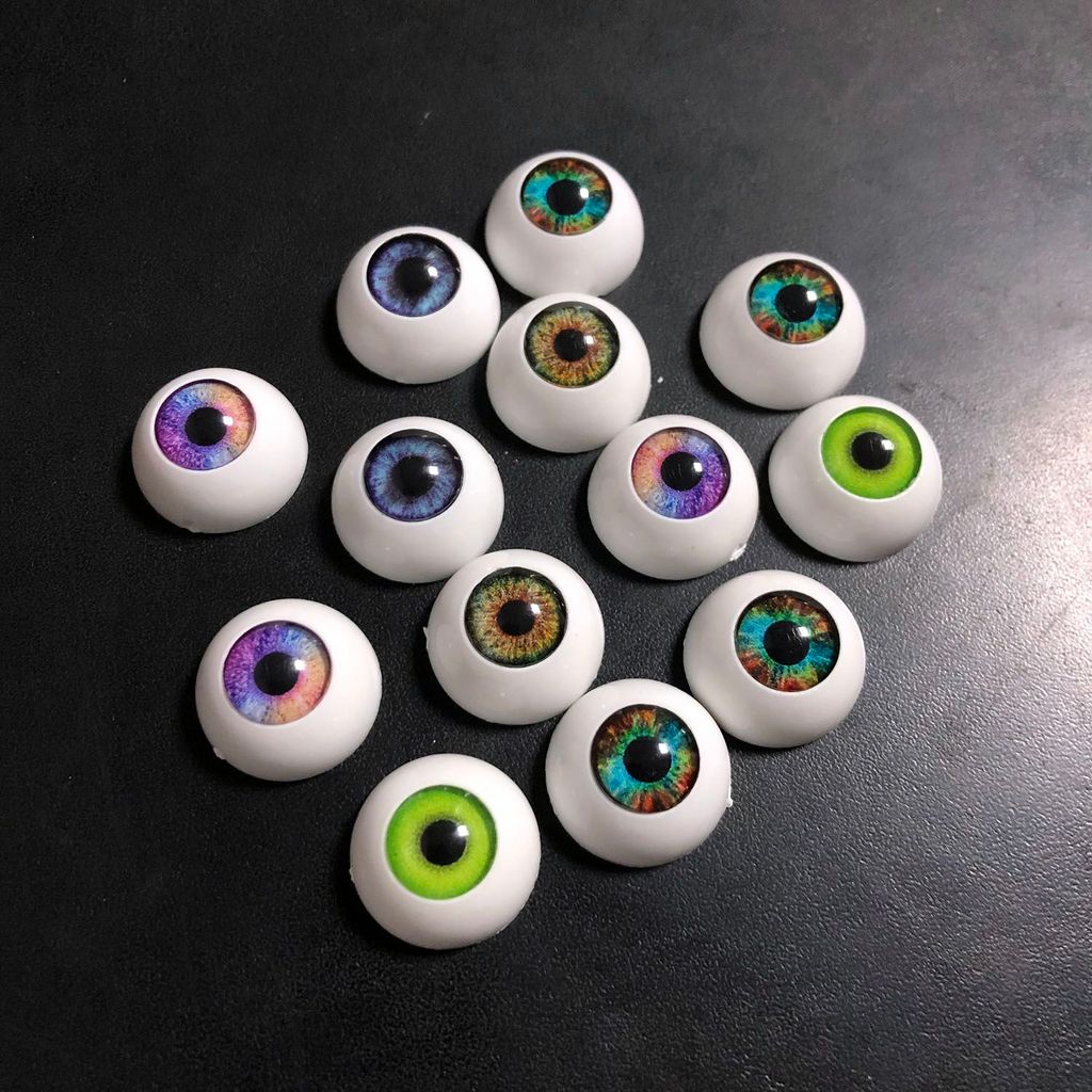 [1182 Repurchases] ซีกโลกสากล 12mm14mm รอบลูกตาอะคริลิตาตุ๊กตาบาร์บี้ bjd ตุ๊กตา Eyeball การปรับแต่ง