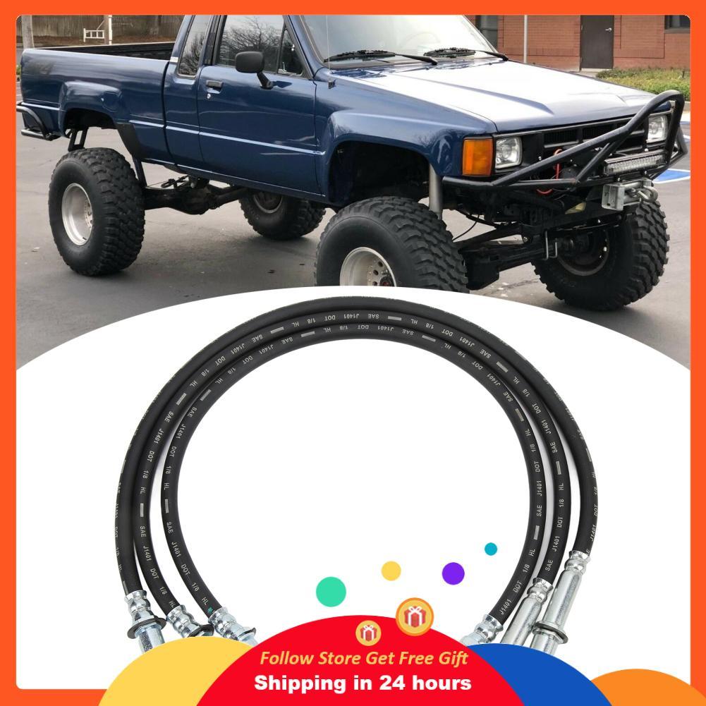 Honglai 3pcs ขยายชุดสายเบรคด้านหลังด้านหน้ายางสำหรับ HILUX LN106R LN46 RN46 YN65R