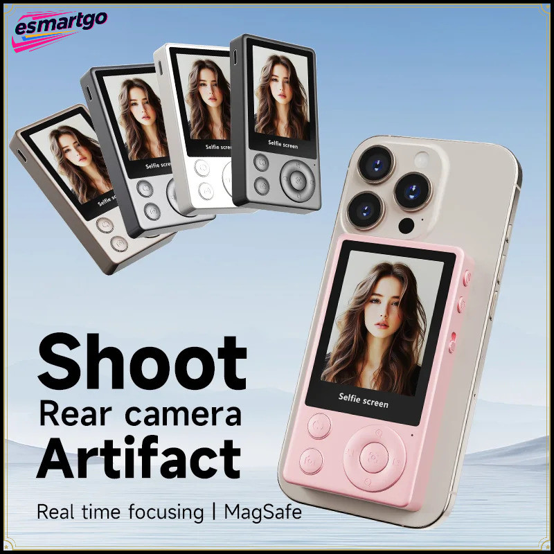 Vlog Selfie Monitor หน้าจอ Vlog Magnetic Video Recording สําหรับโทรศัพท์ Wireless Mirroring Content 