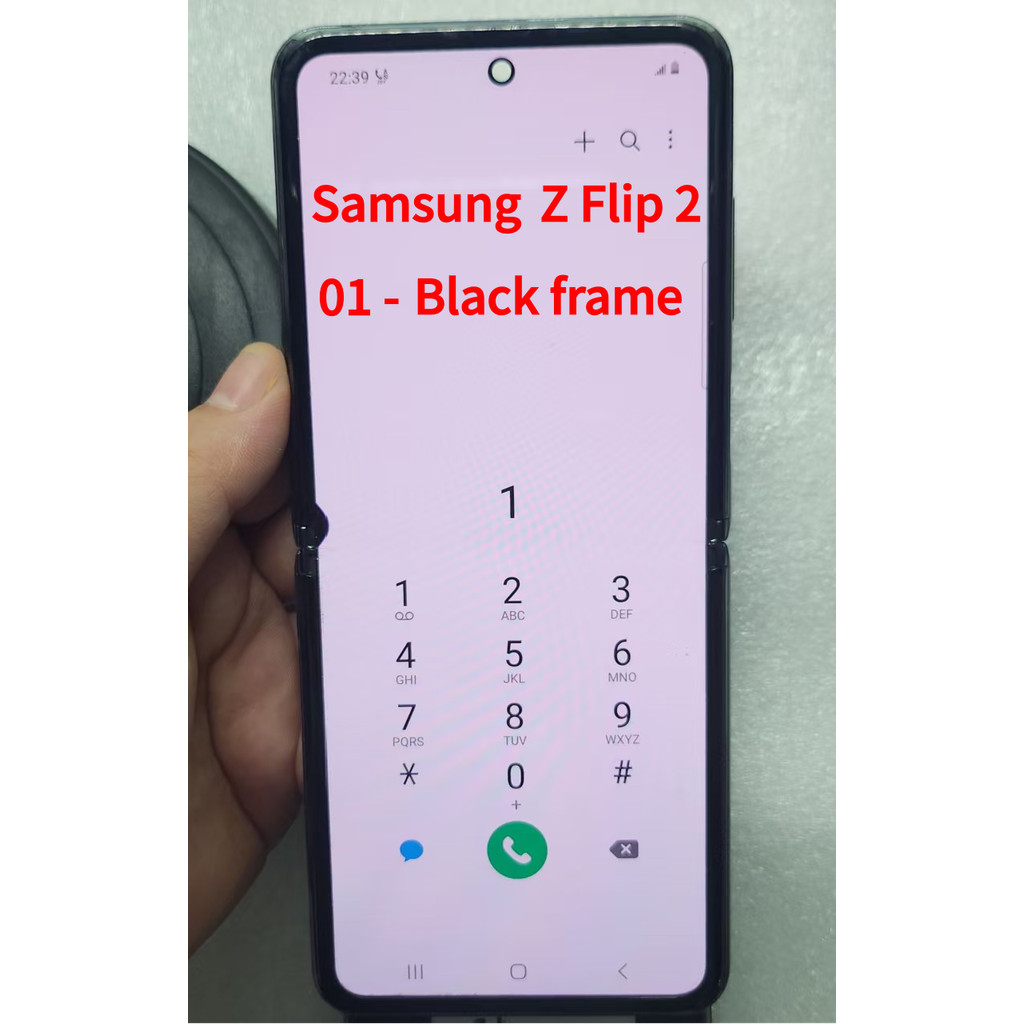 LCD สําหรับ Samsung Z Flip 2 F707 จอแสดงผล LCD SM-F707B F707N จอแสดงผล Touch Screen Digitizer อะไหล่