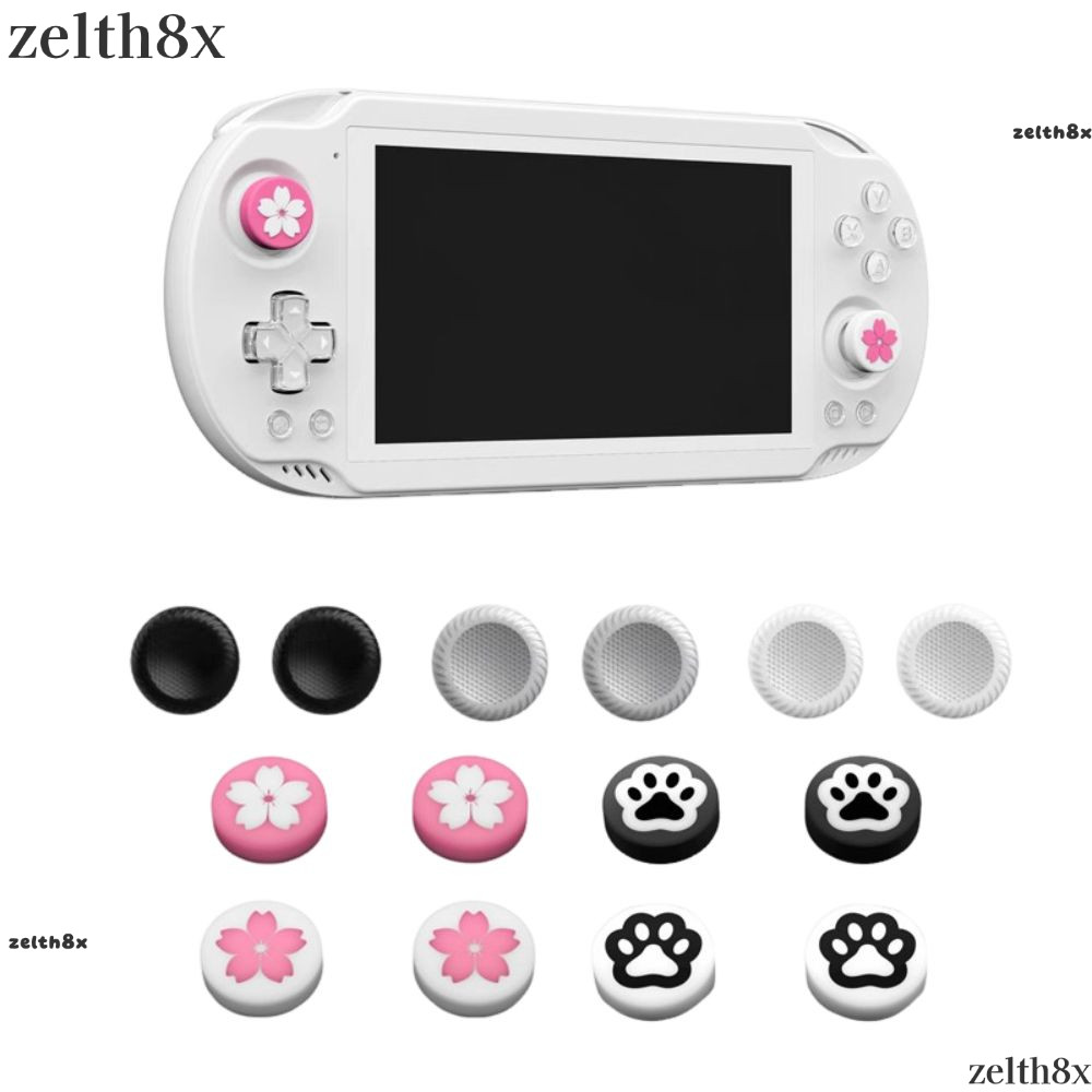 ZELTH 4PCS เกมคอนโซลจอยสติ๊ก Rocker,ซิลิโคนอุปกรณ์เสริมจอยสติ๊กขนาดใหญ่หมวก,ลื่นที่มีสีสันเปลี่ยนหมว