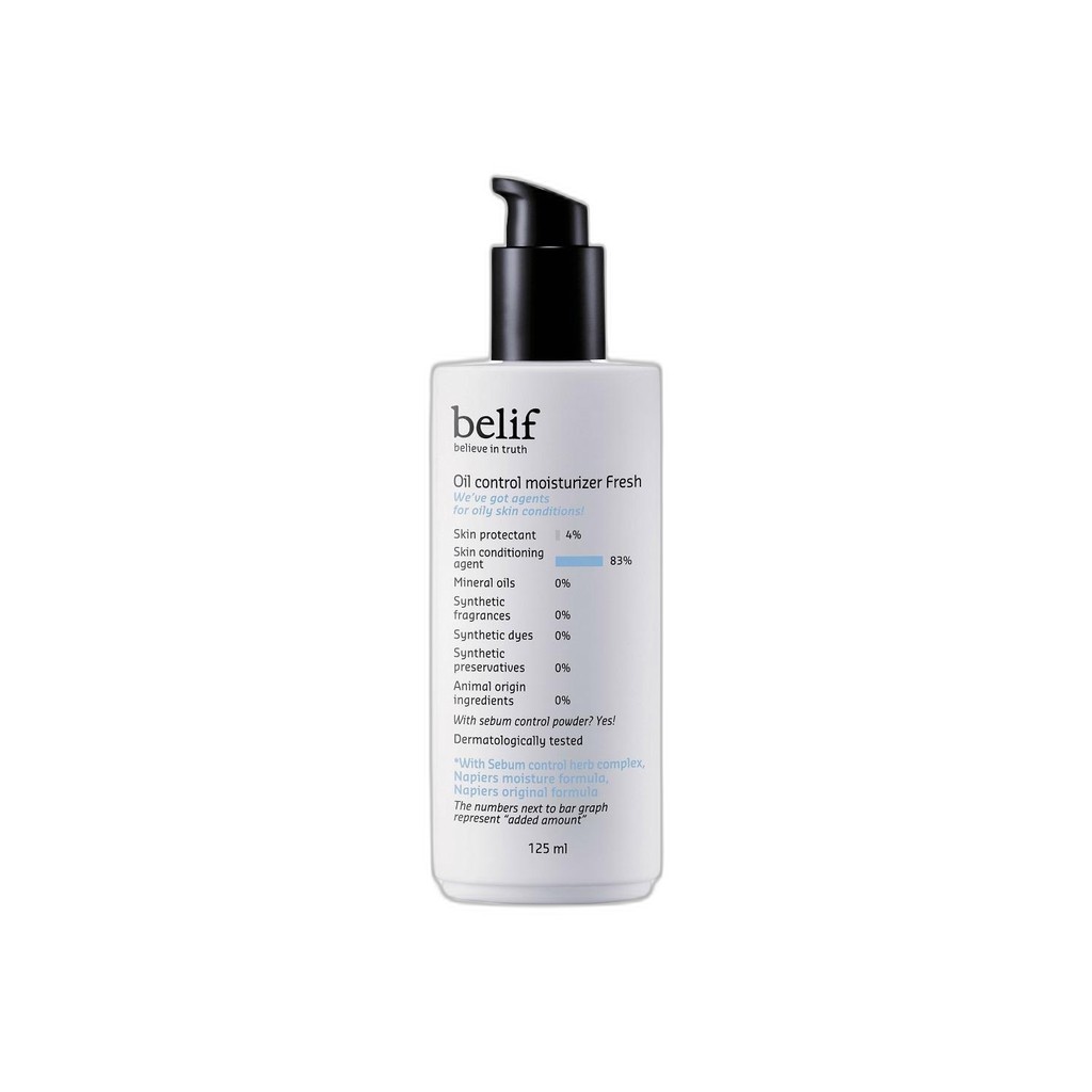 [Belif] Oil control Moisturizer fresh 125 ml / Korean Moisturizer / Oil Control / ของแท้ 100% by SSJ