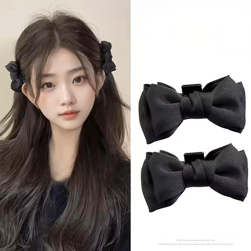 Rubuyou 1 ชิ้น กิ๊บติดผม ประดับโบว์ สำหรับผู้หญิง แฟชั่นบุคลิกภาพขนาดเ คลิปด้านข้าง สำหรับผู้หญิง เครื่องประดับผมแฟชั่น