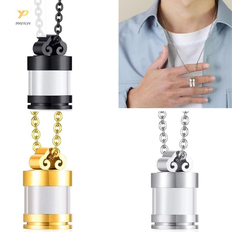 PPY Creative สร้อยคอ Vessel Casskets สร้อยคอสําหรับสัตว์เลี้ยงโกศพกพาสร้อยคอ Along