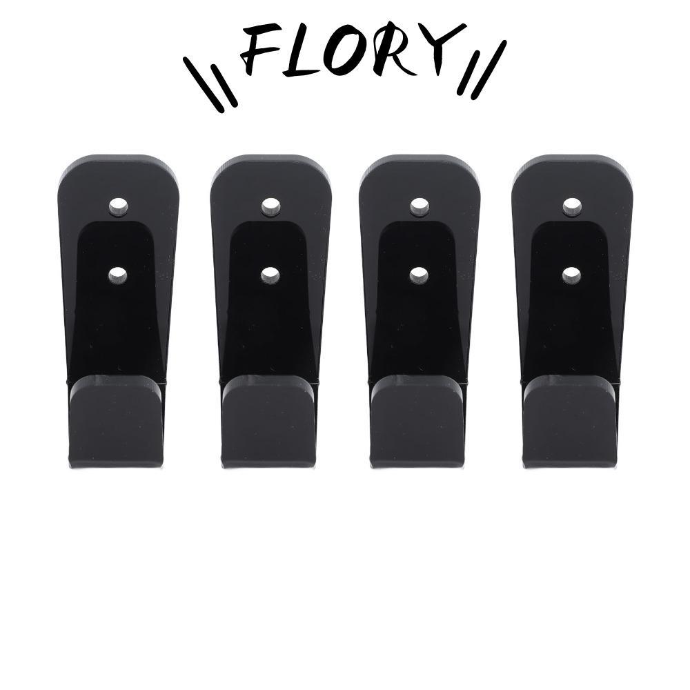 FLORY11 4PCS Hockey Stick Rack,ทนทานอะคริลิคHockey Stick Holder,จอแสดงผลMountสีดําอเนกประสงค์Hockey 