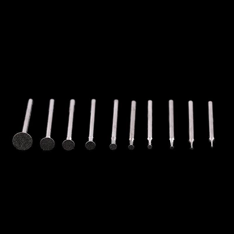 Erudent 10PCS บดติดตั้งชุด Bit Ultra Thin T หัว Shank เครื่องมือโรตารี่อุปกรณ์เสริมสําหรับหินแกะสลักโลหะ DIY ใหม่