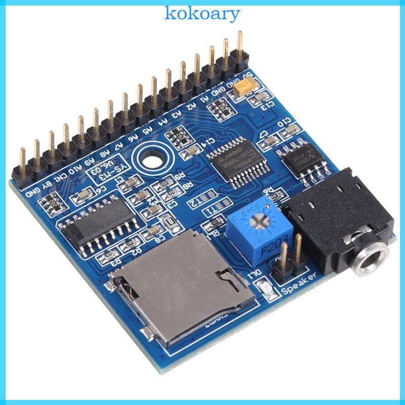 KOK DC 5V MP3 Voice Player Module SD TF Voice Broadcast Trigger Player + 2 พอร์ต