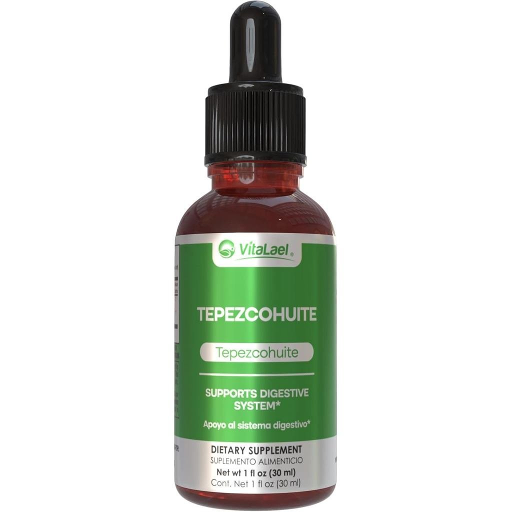 VitaLael Tepezcohuite Bark Extract Drops (30ml) - Natural Digestive System Support - อาหารเสริมสมุนไ