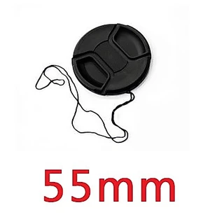 ฝาปิดหน้าเลนส์ พร้อมเชือกป้องกันการสูญหาย Lens Cap No Logo ใช้กับเลนส์ได้ทุกค่าย ขนาด 37 - 95 mm
