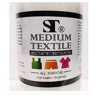 สีเพ้นท์ผ้า เพิ่มให้สีเข้ม ติดทน Soft touch textile medium/ St art มี 2 ขนาด 60ml 250ml