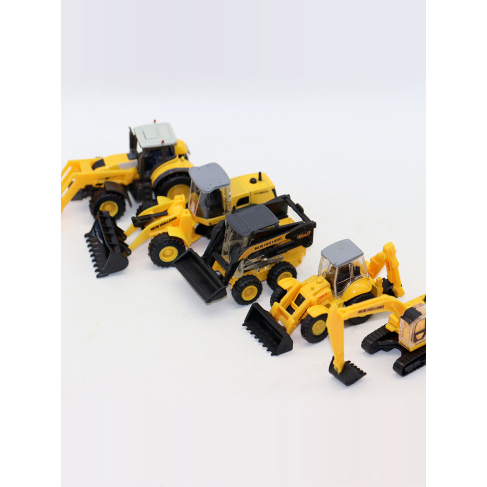 ของเล่นรถวิศวกรรม New Holland New Holland Excavator Loader Model Scene Decorative