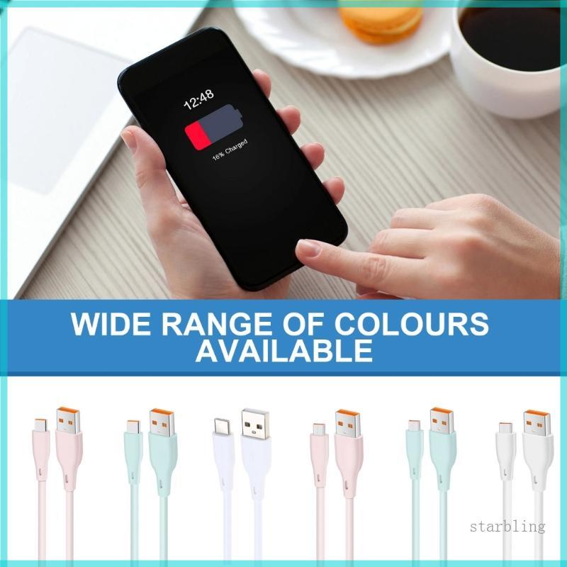 Star 1m สาย USB ทนงอ USB เป็น C USB 5Pin สายชาร์จเร็ว