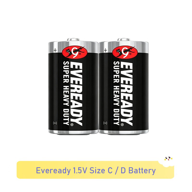 ★ Eveready 1.5V Super Heavy Duty Battery Size C LR14 แบตเตอรี่ / แบตเตอรี่ Size D LR20 แบตเตอรี่