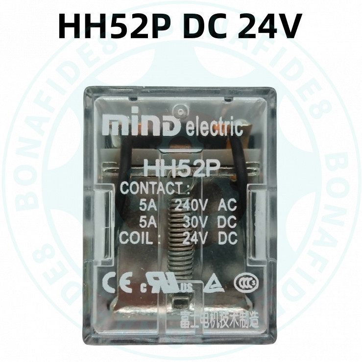 รีเลย์ MIND HH52P HH52P-L HH52P-FL HH52PC HH64P พร้อมฐาน TP58X