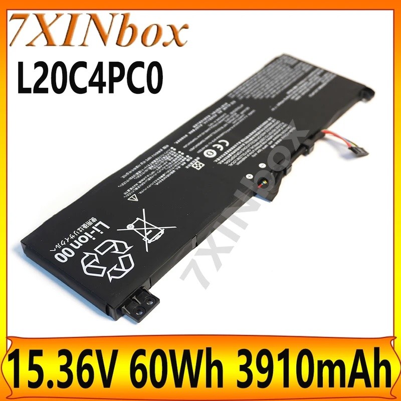 7XINbox L20C4PC0 L20M4PC0 L20D4PC0 15.36V 60Wh 3910mAh แบตเตอรี่แล็ปท็อปสําหรับ IdeaPad Gaming 3-15A