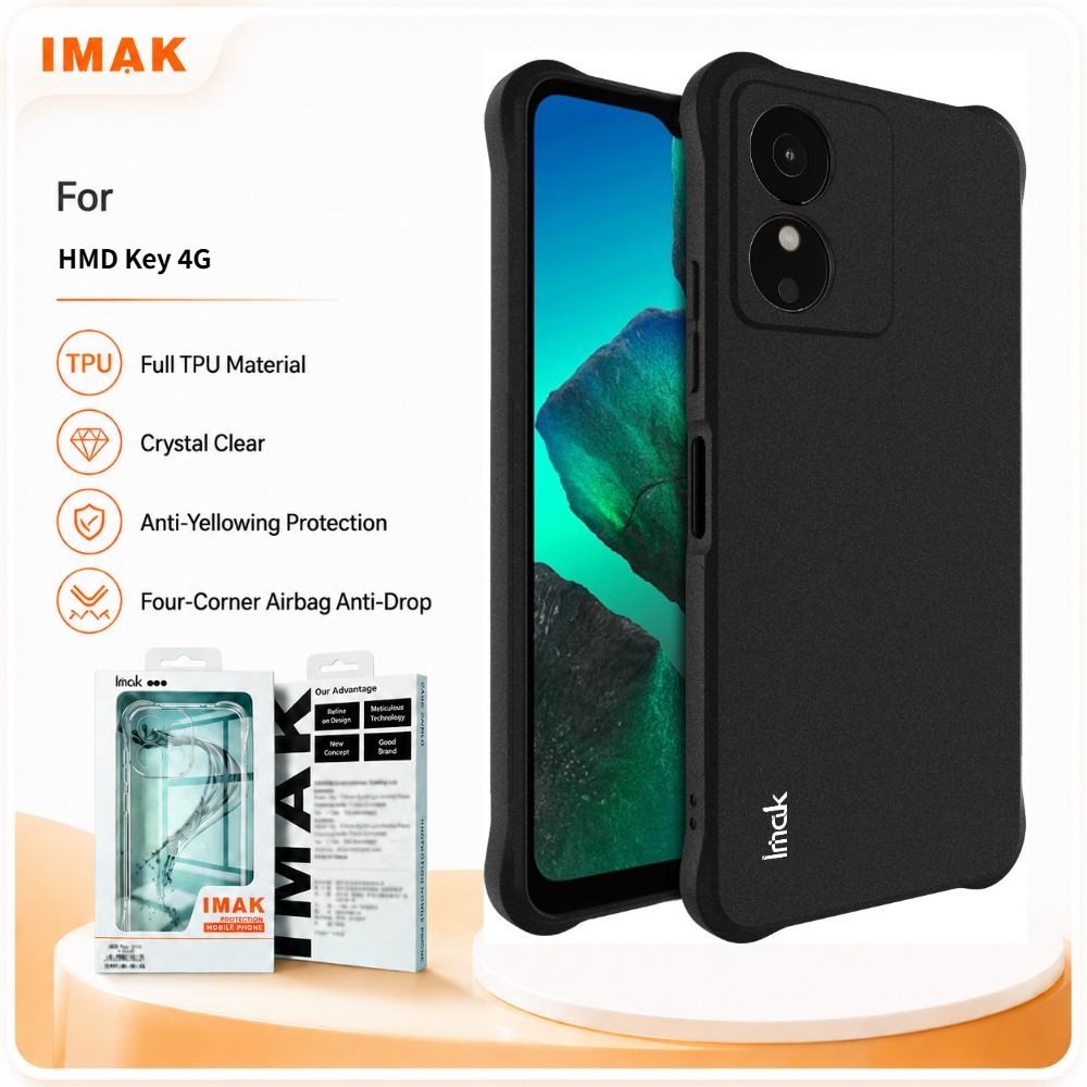 เคส TPU สำหรับ HMD Key Aura2 Aura 2 Arc 4G ป้องกันกล้อง สีเหลือง CA0002