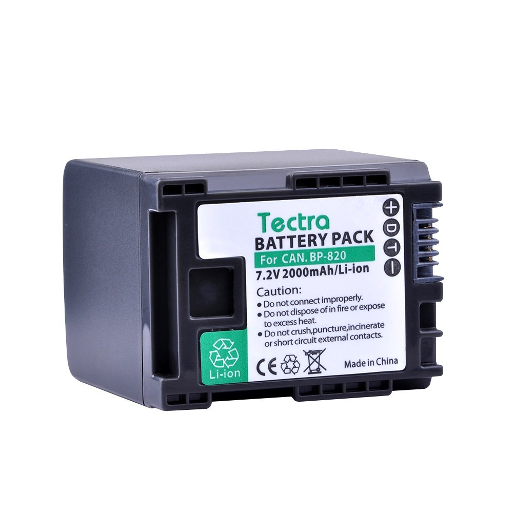 Tectra 1 PC BP-820 BP 820เปลี่ยนแบตเตอรี่ Li-Ion สำหรับ XA20 Canon XA25 HFG30 HF HF M30 HF HF M40