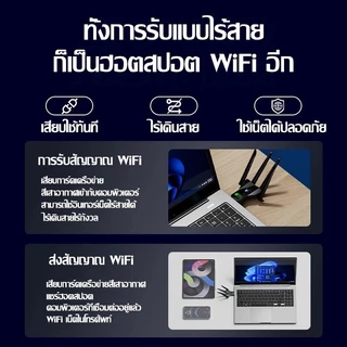ตัวรับสัญญาณ wifi 6500Mbps (2.4GHz-5.8GHz USB) USB3.0 ตัวรับสัญญาณไวไฟ ตัวรับสัญญาณ ตัวรับสัญญาณไวไฟ