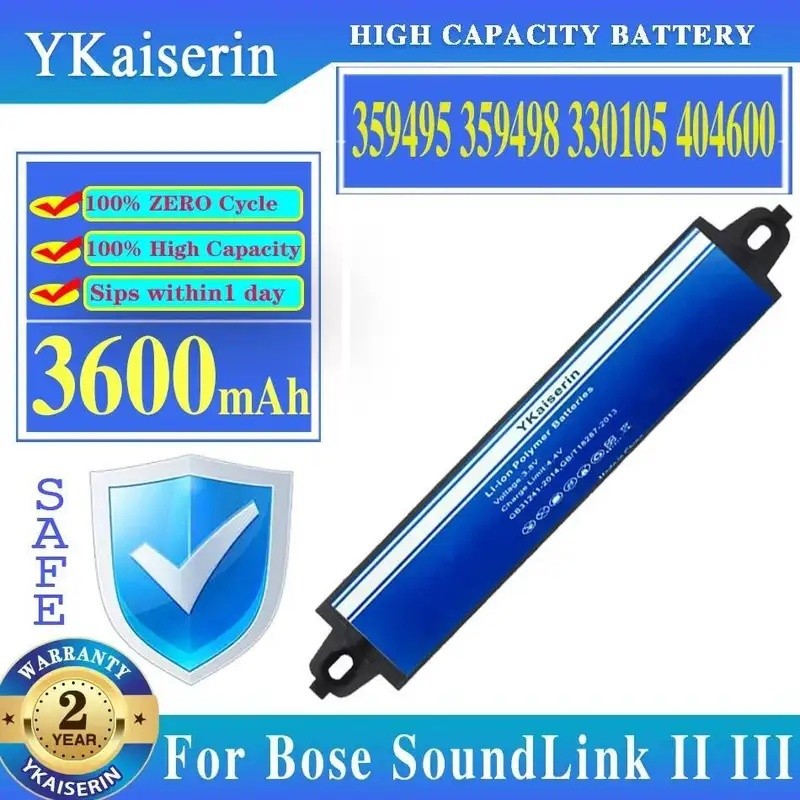 แบตเตอรี่ลําโพงบลูทูธ 359495 359498 330105 404600 3600Mah สําหรับ Bose Soundlink Mobile II Iii
