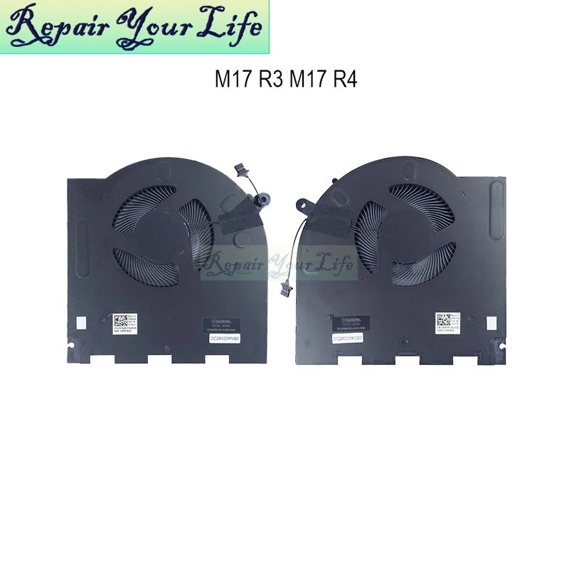 CNV63 H5TYJ แล็ปท็อป CPU GPU พัดลมระบายความร้อนสําหรับ DELL M17 R3 R4 M17R4 FM7J FM7H CN-0CNV63 0H5T