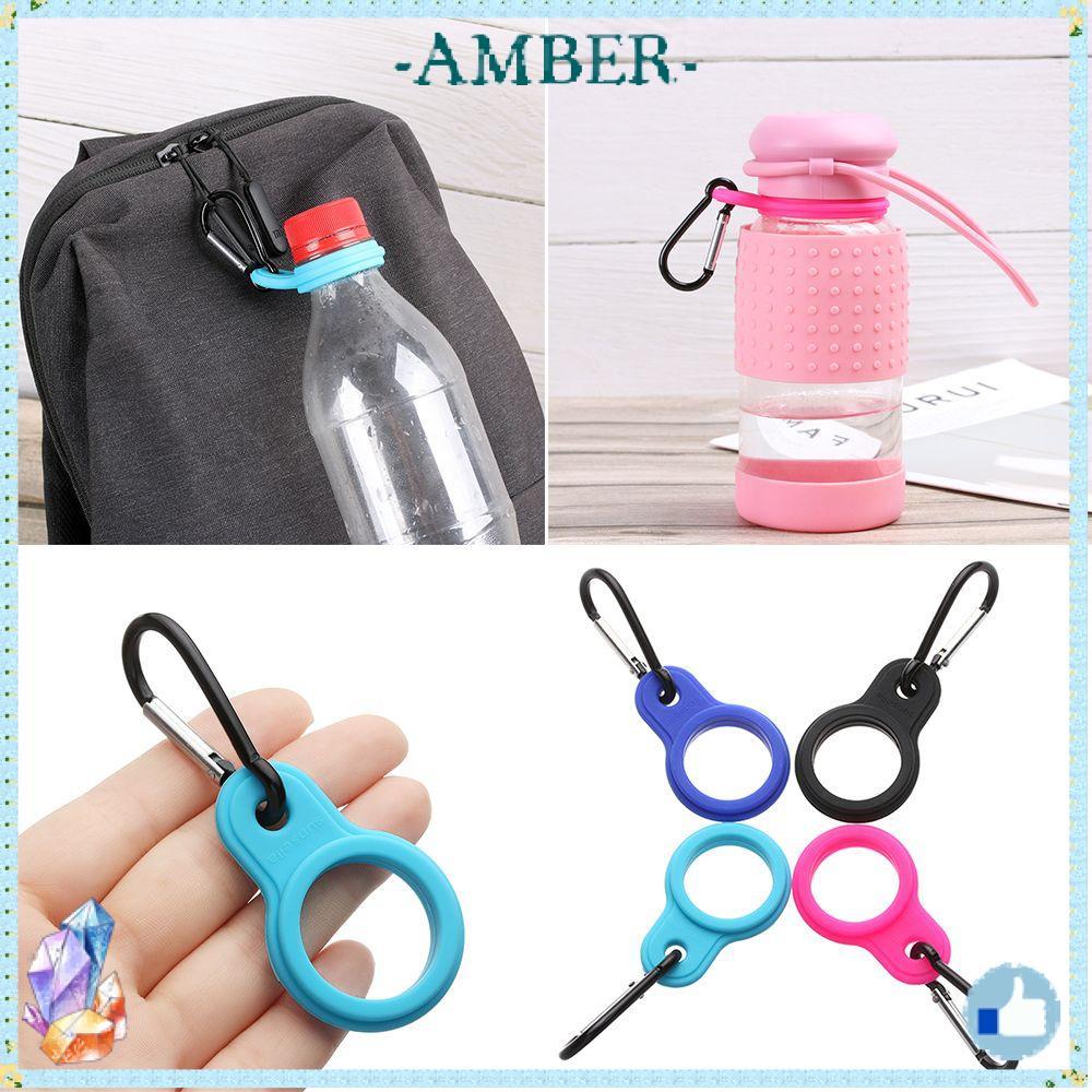 AMBER 1PC Outdoor Carabiner อลูมิเนียมคุณภาพสูงมาถึงที่วางขวดน้ํา
