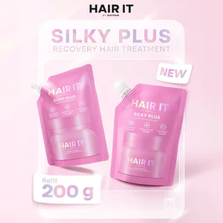 Hair It Silky Plus Recovery Hair Treatment Refill 200g ทรีตเมนต์บำรุงผม แฮร์อิท ให้เส้นผมนุ่มสลวย มีน้ำหนัก เปล่งประ...