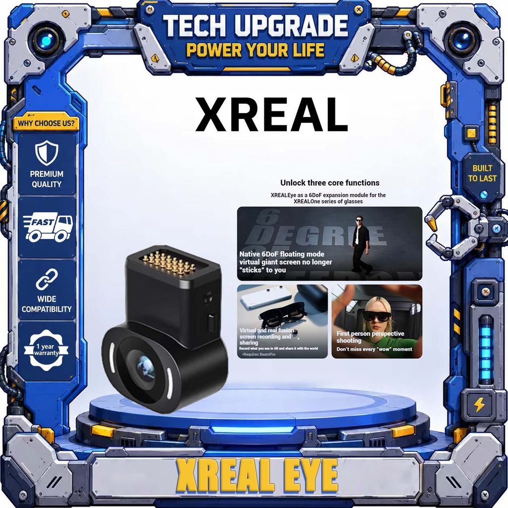 XREAL Eye Space Eye รวมองค์ประกอบเสมือนจริงและจริงสําหรับการบันทึกหน้าจอและแบ่งปัน โหมดแขวนลอย Nativ