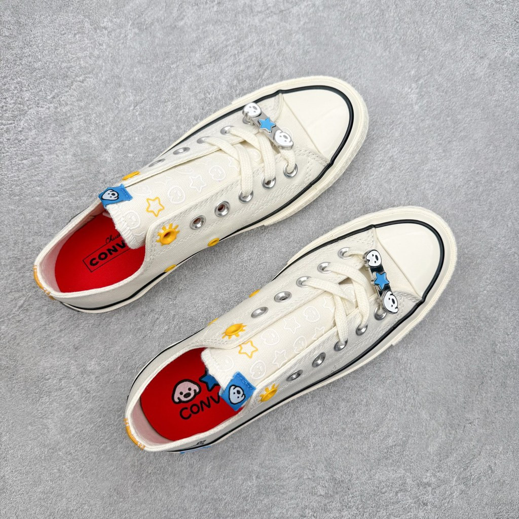 Puppy Co-Branded Elements Low-Top Campus Dopamine Contrast สีผ้าใบ Vulcanized รองเท้าผู้ชายผู้หญิง L