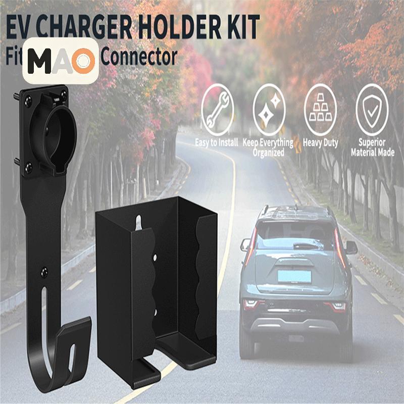 [MT] EV Charger Holder Wall Mount Kit EV Charger Do สําหรับ SAE J1772 Connector J-Hook EV Charger Ca