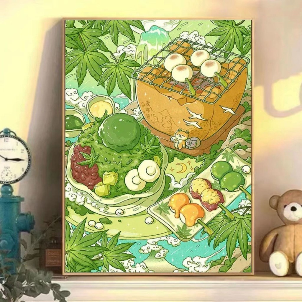 YOYO ART MO1 ภาพวาด YH1 40x50 ซม.สี bu หมายเลขภาพวาด diy 手工工工工工工工工工工具