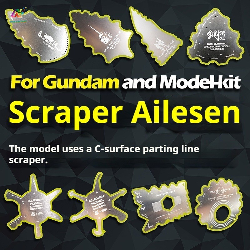 Alexen รุ่นซ่อม Scraper Notching มีดใบเลื่อยเจาะมีดสําหรับ Gundam สําหรับ Gunpla Warhammer รูปทหารรุ่นขัดแผ่นตัด DIY Hobby Craft เครื่องมือ